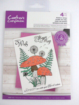 Crafters Companion Photopolymer Stamps - Make A Wish - Magic Dream Heart