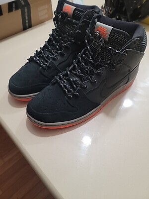 Size 12 - Nike SB Dunk Prm Shield High Black VERY CLEAN NDS