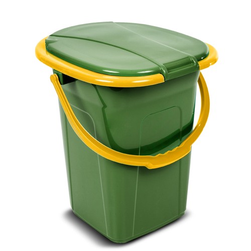 Camping Eimer Toilette WC Outdoor Universal Garten Angeln Reise Grün Orange 19L - Bild 4 von 7