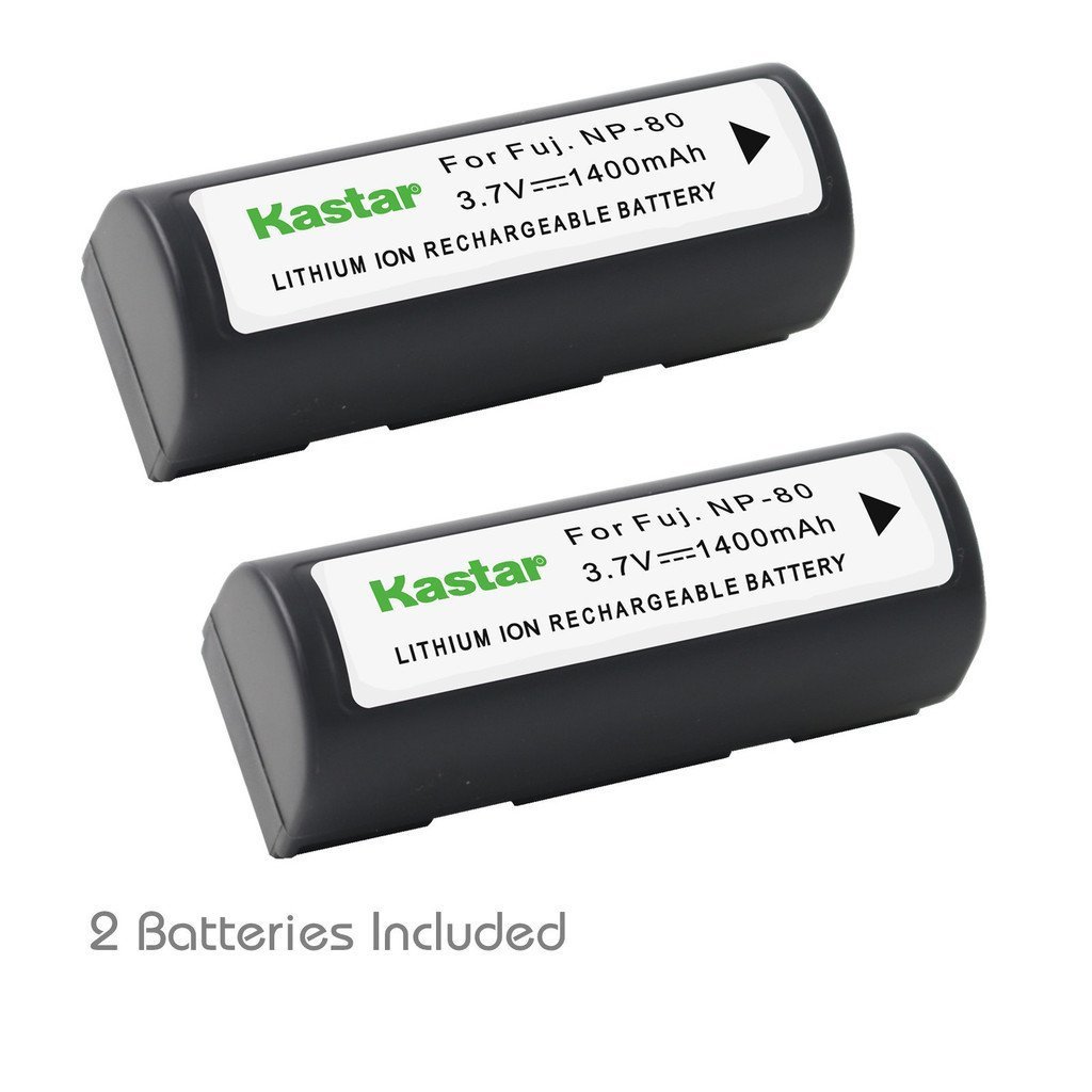 2x Kastar Battery for Fujifilm NP-80 FinePix MX-2700 MX-2900 MX