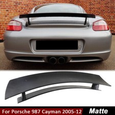 Spoiler bagagliaio posteriore nero opaco per Porsche 987 Cayman Coupè 2005-2012 ala alta