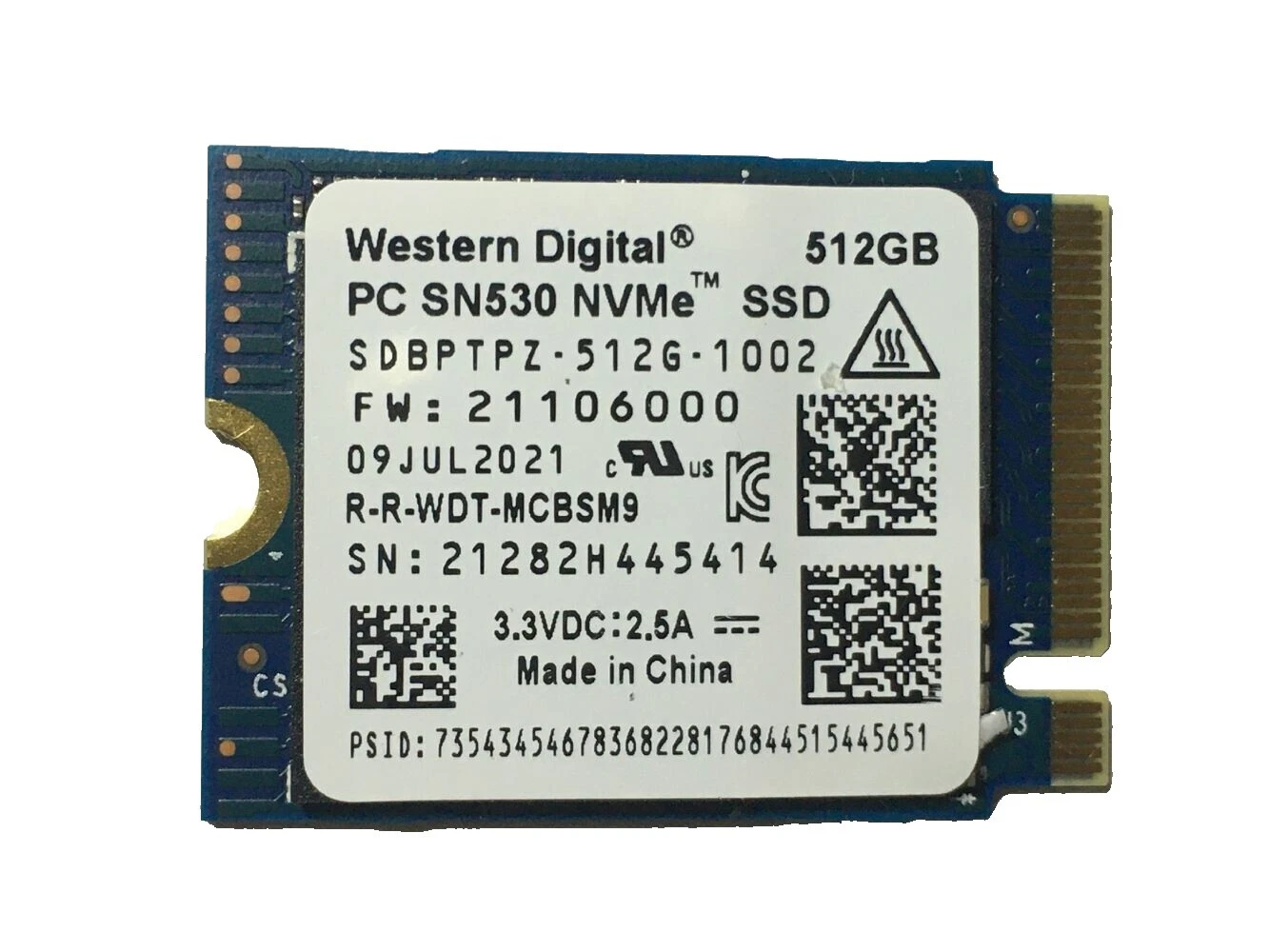 Western Digital 512 GB PCI Express Solid State Drives