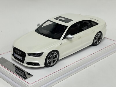 1/18 Ivy Models Audi S6  in Ibis White  Leather Base limited 39 pcs
