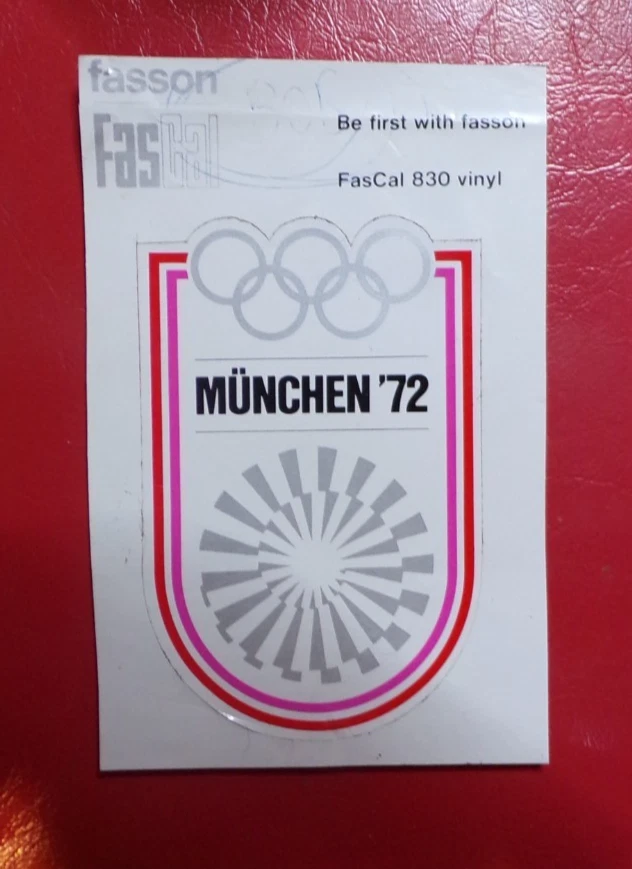 rare autocollant (no panini) Munich 72 Jeux olympiques JO MÜNCHEN fasson fascal - Photo 1/1