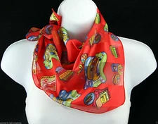 School Days Women's Teacher Education Gift Square Fashion Scarfs Red Scarves
