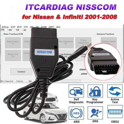 For Nissan & Infiniti OBD2 Diagnostic Tool for ECM BCM TCM ABS SRS Immobiliser