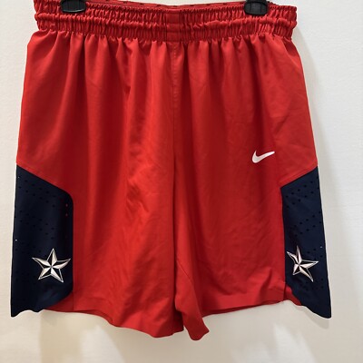 Nike Team USA Basketball Game Used Color Red /navy Blue