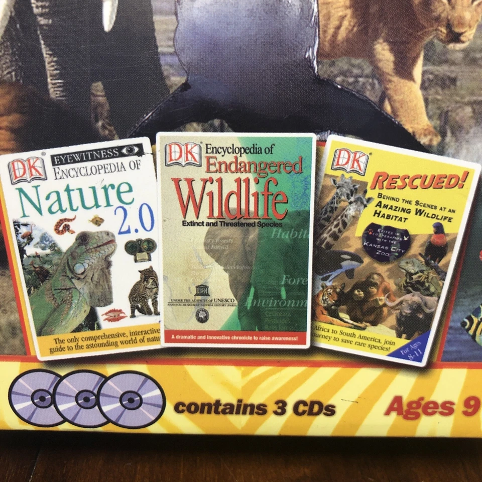 Animals: Amazing Wild & Endangered DK Learning PowerPack Windows 95/98/XP Foto 2 de 4