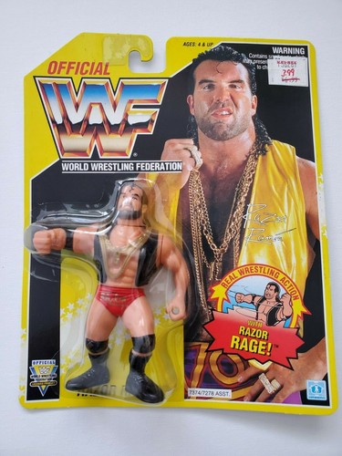 WWF Hasbro Razor Ramon 1993 Yellow Card Series 7 F...