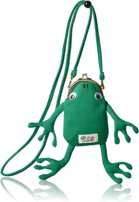 gym master frog mouth multi case G321358 Shoulder Pouch Bag Green fluke frog