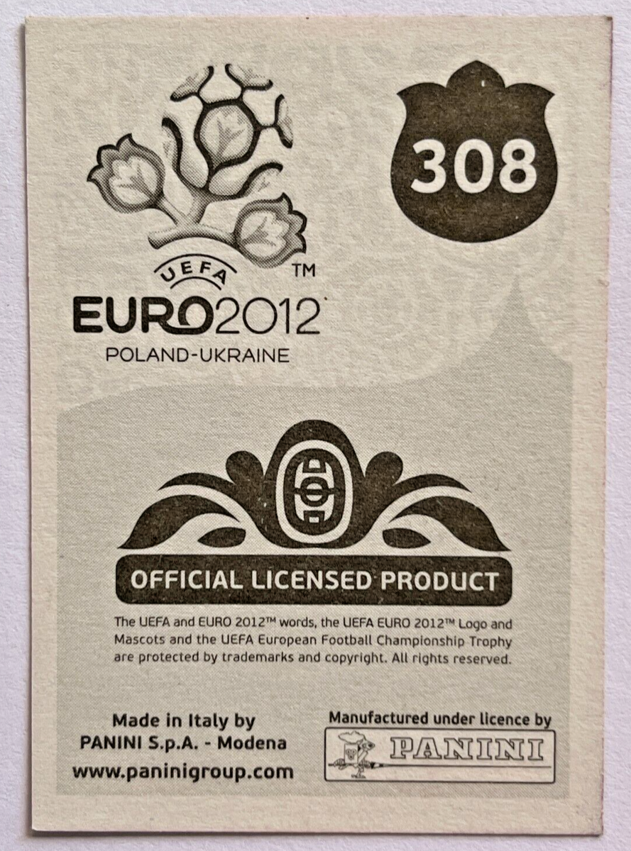 2012 UEFA EURO Poland-Ukraine Panini Sticker #308 XAVI HERNANDEZ