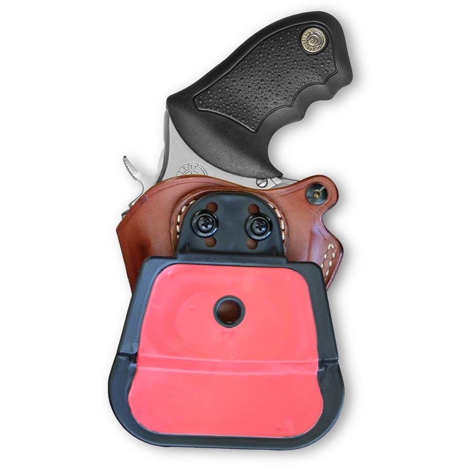 Leather OWB Paddle Holster For S&W Model 686 4" 357 Mag 6-Shot – Masc Holster #1095