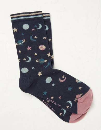 BNWT FAT FACE Ladies Space Socks One Size UK 4-7 - Picture 2 of 4