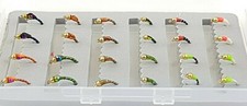 Gold-Head Buzzer Assorted Colours & Box Selection,  - Trout Fishing Flies