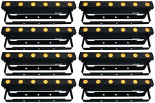  8 Chauvet DJ EZLink Strip Q6BT ILS RGBA Battery Wash Strip Lights w/Bluetooth