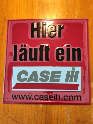 Wanddeko CASE IH Schild Reklame Geschenk Dekoration Traktor Tractor Fan K24