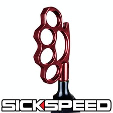 Red Shift Knob For Manual Short Throw Gear Knuckle Buster Shifter 12x1.5 K19 Red Shift Knob For Manual Short Throw Gear Knuckle Buster Shifter 12x1.5 K19