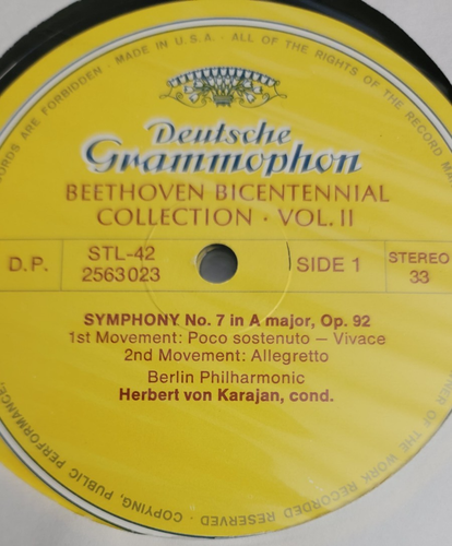 BEETHOVEN BICENTENNIAL COLLECTION SYMPHONIES OVERTURES PART TWO VOL. II LP VINYL - Picture 3 of 12