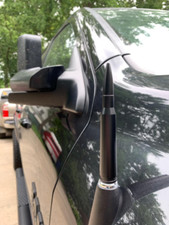 Bullet Style 0.5 Cal Short Black Antenna Mast Power for DODGE RAM RAM 2009-2023