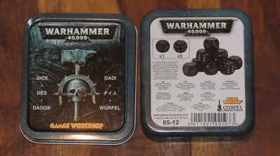 Games Workshop Warhammer 40k Imperial Aquila Würfel leer Blechbehälter für Würfel