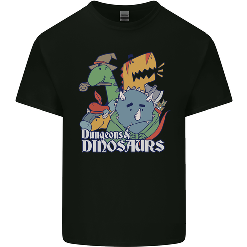 Dungeons & Dinosaurs T-Shirt Drôle T-Rex Pour Enfants Garçons Filles