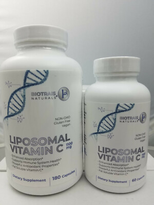 Vitamin C Ascorbic Acid Liposomal Delivery | High Potency | New | Free Shipping