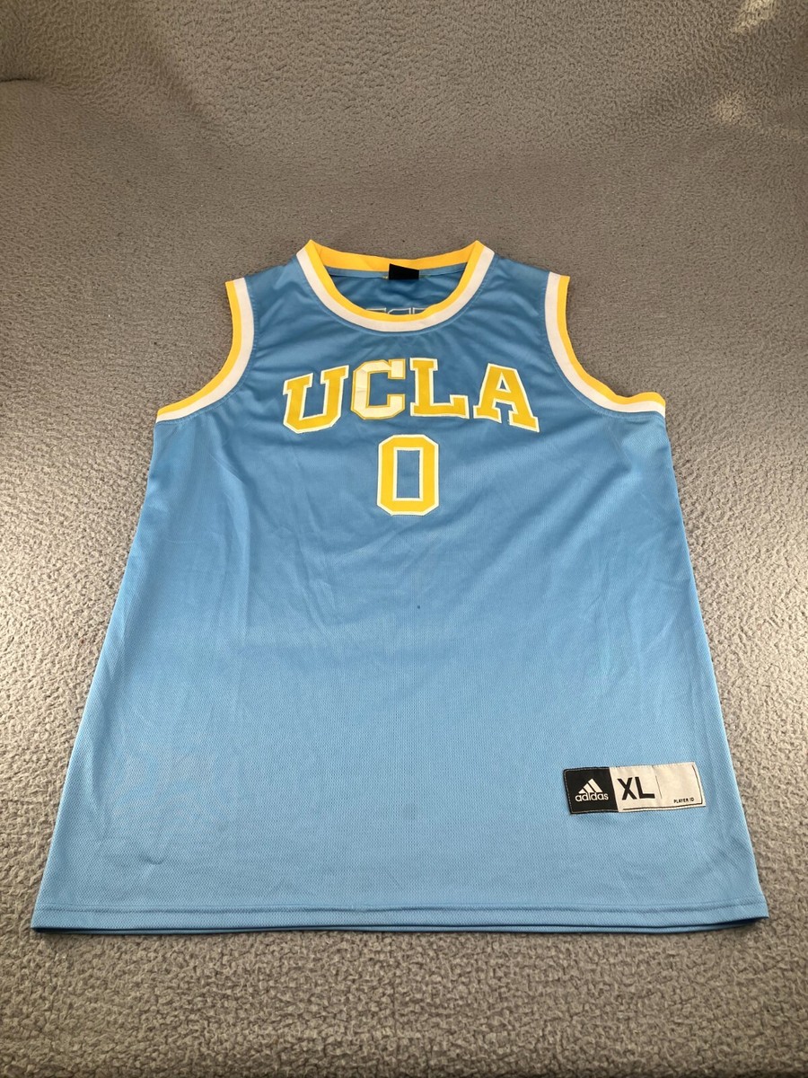 UCLA BRUINS アメフト ゲームシャツ ナンバリング 21 XL Russell Westbrook UCLA Bruins Jersey Mens XL Blue Adidas NCAA