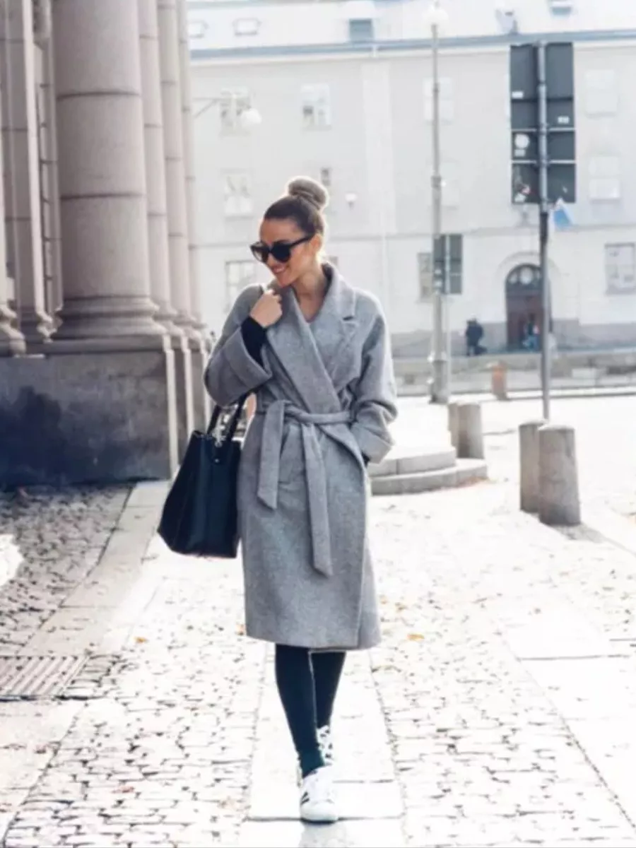 Zara wool sales wrap coat