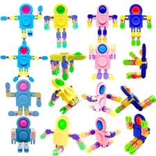 Brand New Pop Deformable DIY Fidget Spinners Sensory Chain Party Favors Supplies