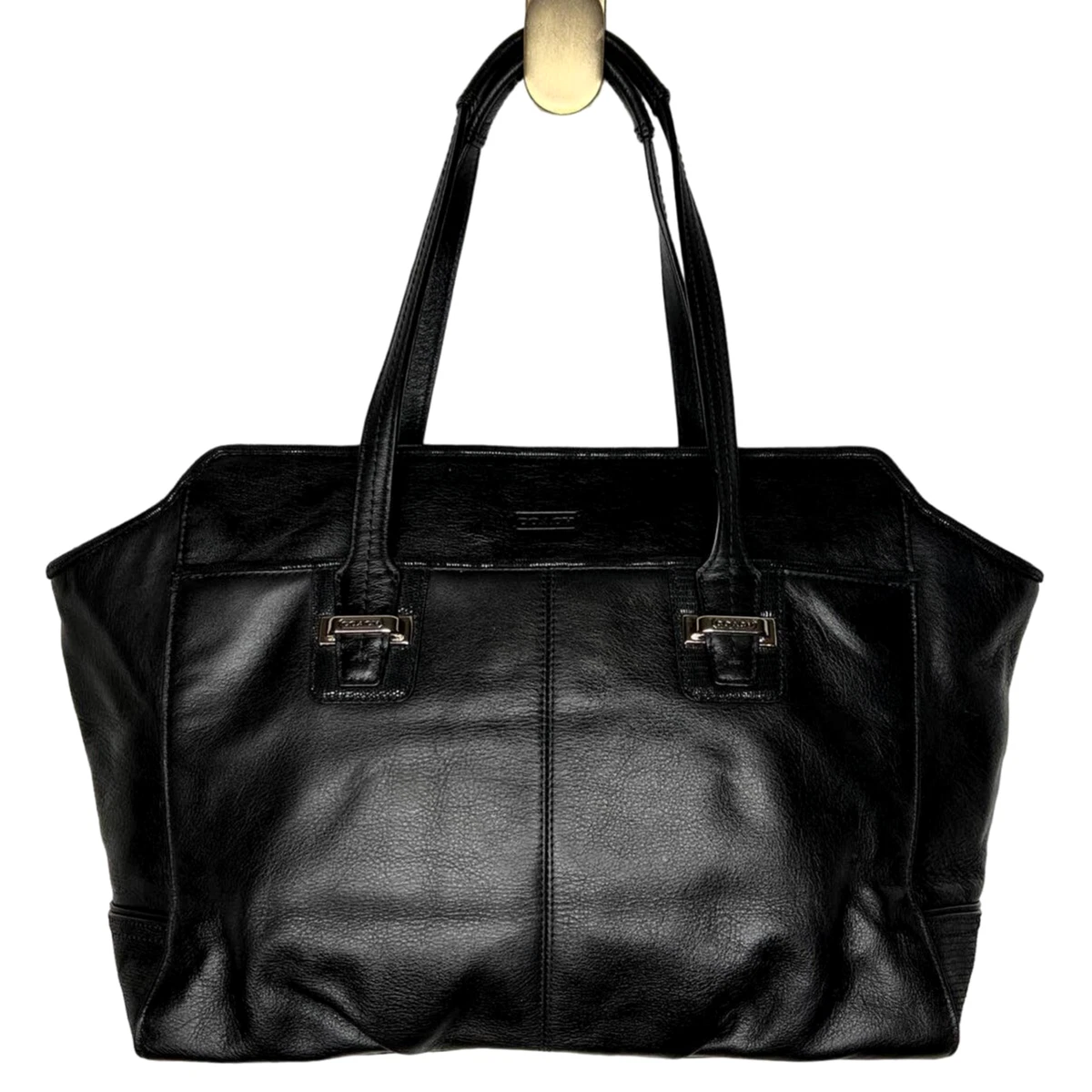 Coach Large Taylor Tote North South Leather Shoulder Bag Black eBay