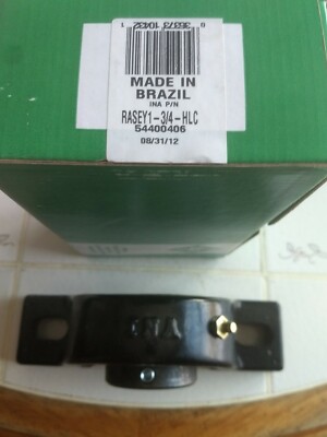INA 2 Bolt Pillow Block Bearing Rasey 1-3/4'' HLC Set Screw Lock New