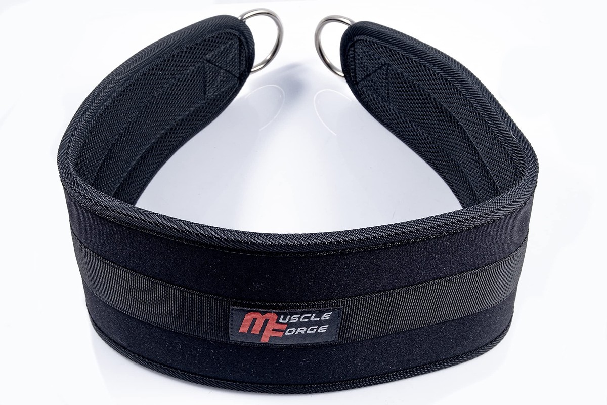Ceinture Lestée Premium Musculation Avec Chaîne 120cm - Dip Belt Robuste Pour Dips, Tractions Et Haltérophilie