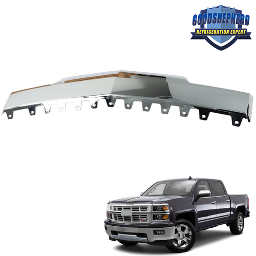 For Chevy Silverado 1500 2014 2015 Front Lower Bumper Chrome Trim Skid