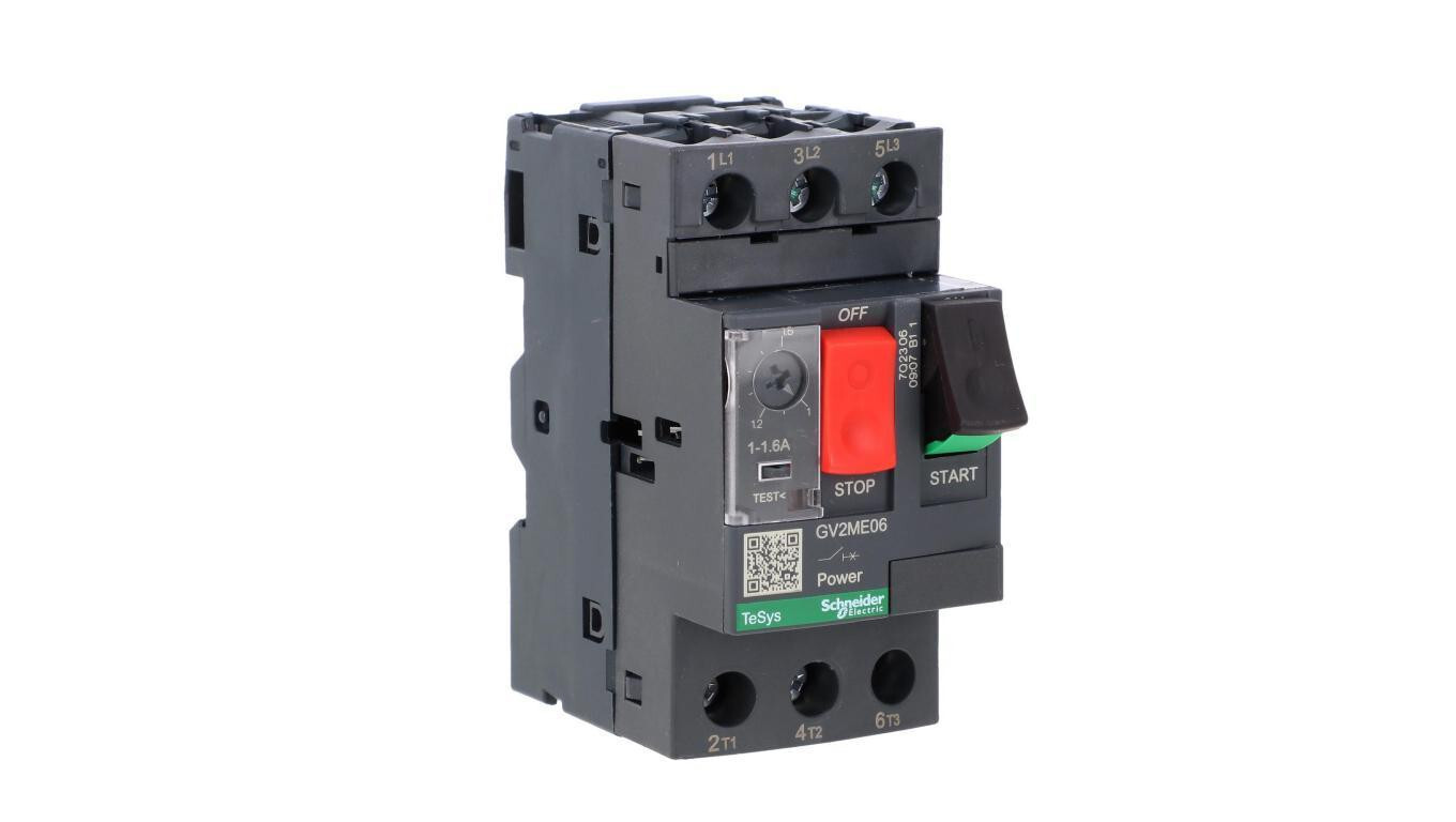 Motor circuit breaker 3P 0.55kW 1-1.6A GV2ME06 /T2UK