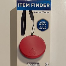 Small Bluetooth Tracker, Remote Item Finder Compatible w/ IOS  Android pink 