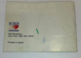 The Hunt For Red October (Nintendo NES) Aut&eacute;ntico Manual Solo *Sin Juego