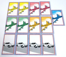 10 Days In the USA Strategy Board Game Out of the Box Replacement Vehicle Cards