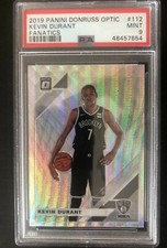 Kevin Durant - Brooklyn NETS 2019,PSA 9 Grade Panini Donruss OPTIC Fanatics #112