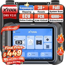 2025 XTOOL D8S Topology MAP E.CU Coding Scann...