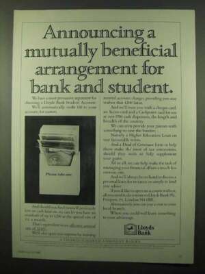 1987 Lloyds Bank Ad - Beneficial Arrangement