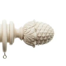 UNPAINTED 45mm SECONDS French Ashley WELCOME Curtain Pole FINIAL (ref: laura)END