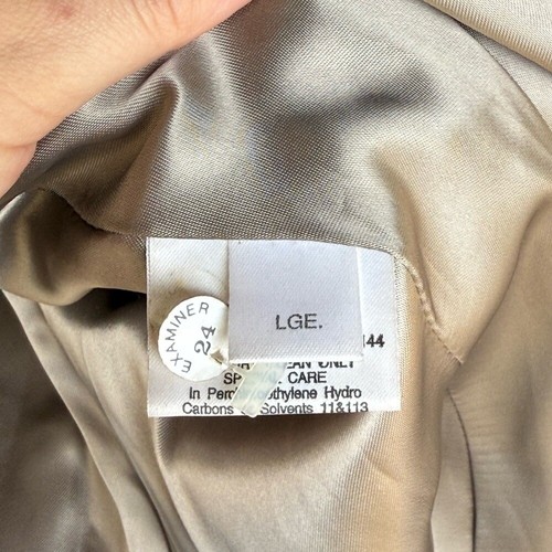 Jaeger Elegant Long Tan Wool Warm Coat - Picture 11 of 13