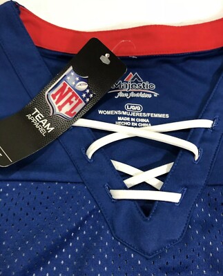 SUPER BOWL LIII ATLANTA V-Neck Jersey Womens MAJESTIC NFL Team New - Main Image