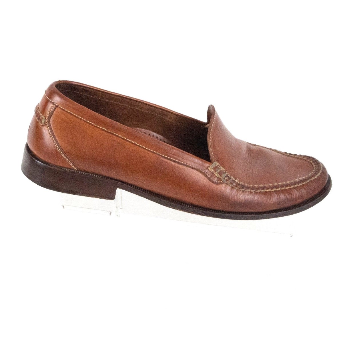 Cole Haan Loafers 10 B Country Hand Sewn Brown Leather SlipOn VTG Made in Brazil Cole Haan Country Men main image 4