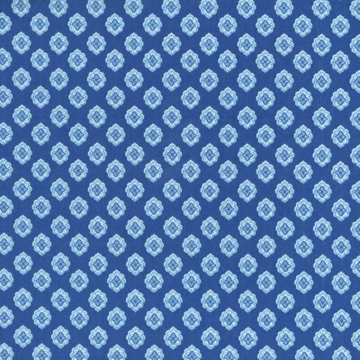 Textiles français ANTIBES - French Blue and White Provençal fabric 100% Cotton