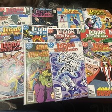 Legion of Super Heroes Lot Of 12 Vintage Comic Books 1987 Superboy Tales