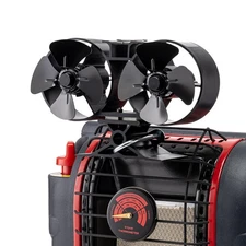 Wood Stove Fan for Buddy Heater, Heat Powered Fireplace Fan with Meganect The...