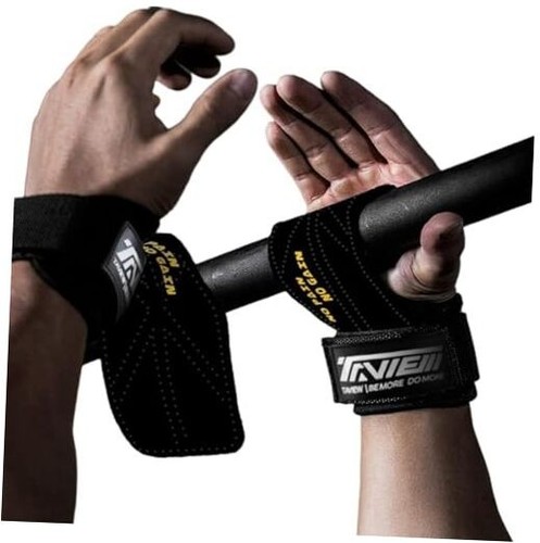 Wrist Straps for Weightlifting for Maximum Grip Support - Lifting black