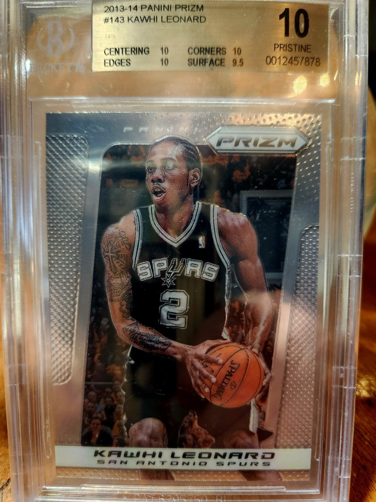 2013-14 Panini Prizm Kawhi Leonard Bgs 10