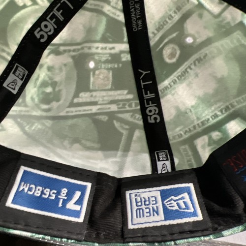 MLB Yankees New Era 59Fifty Fitted Hat Cap 5950 NEW YORK YANKEES DOLLAR BILLS - Picture 7 of 9